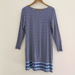 Vineyard Vines Geometric Border Print Shift Dress XS NEW NWT